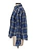 Elizabeth and James Plaid Blue Long Sleeve Button-Down Shirt Size XXS - photo 5
