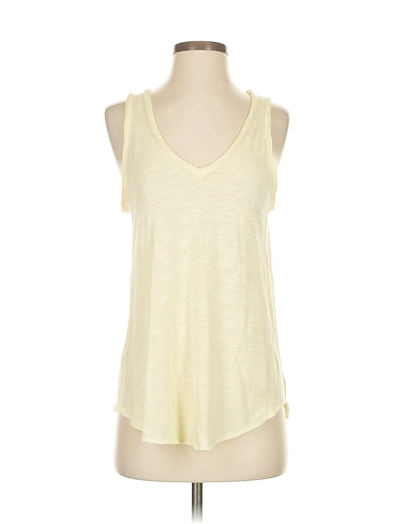 Click to view more detailed imagery on our partner's website Pre-owned American Eagle Outfitters Tank Top Yellow Plunge Neckline Tops
