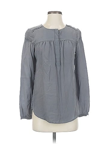 Comptoir des Cotonniers Long Sleeve Silk Top (view 1)