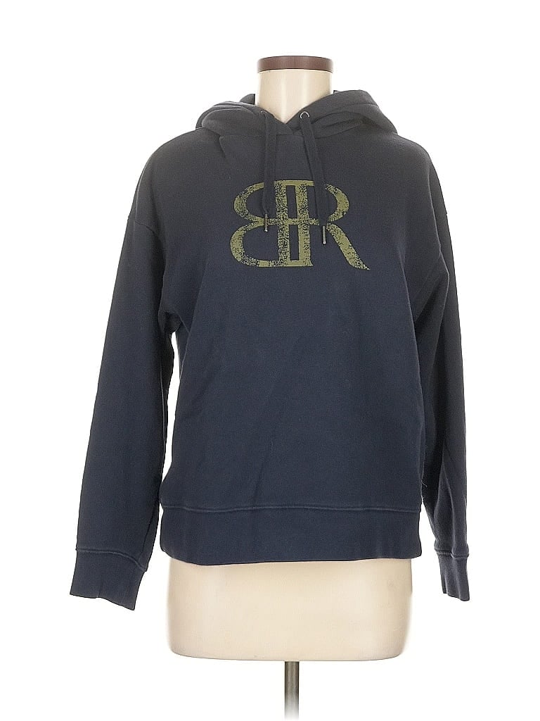 Pre-owned Banana Republic Factory Store Pullover Hoodie In Blue