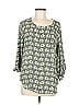 Mix by 41 Hawthorn 100% Polyester Green 3/4 Sleeve Blouse Size M - photo 1