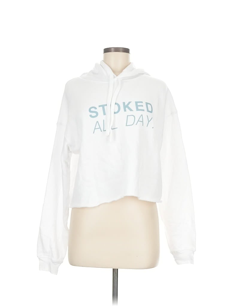 Pre-owned Assorted Brands Pullover Hoodie In White