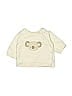 H&M 100% Cotton Ivory Sweatshirt Size Newborn - photo 1