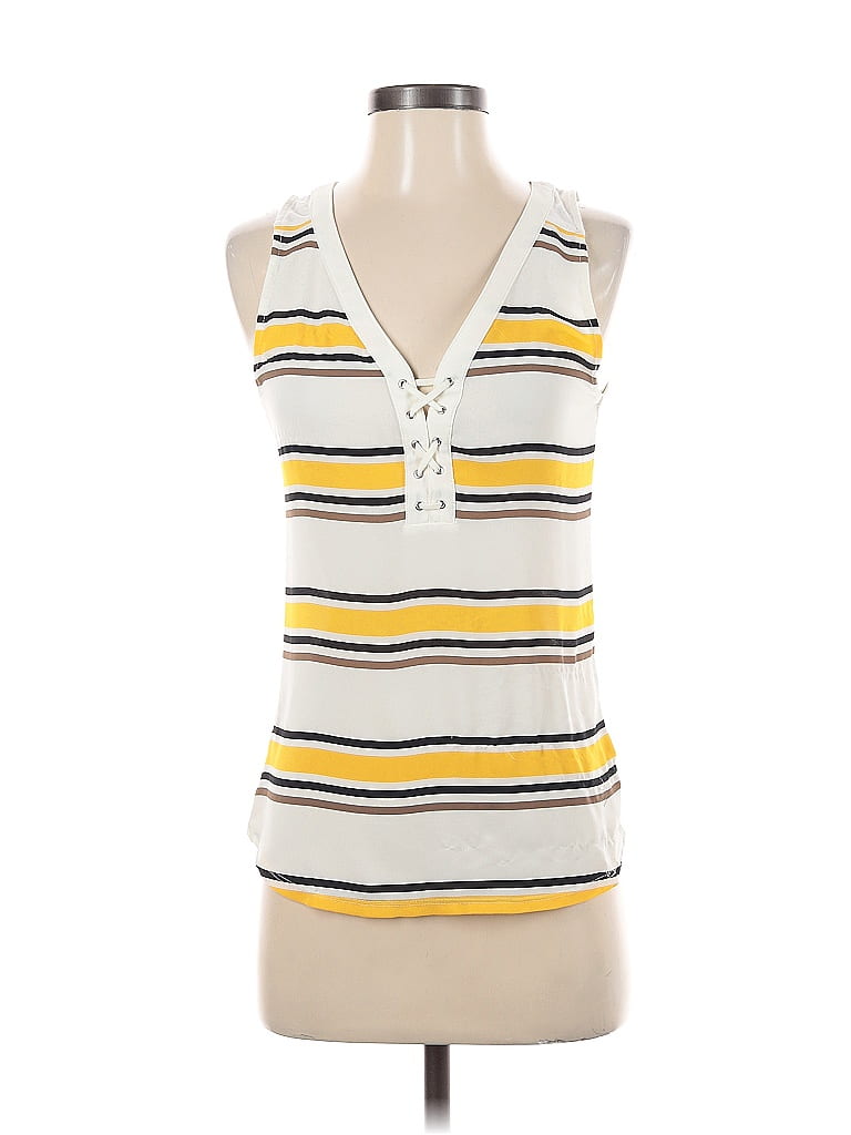 Pre-owned Express Tank Top Yellow Halter Neckline Tops