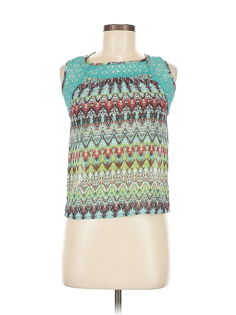 Pre-owned Speechless Sleeveless Blouse In Blue