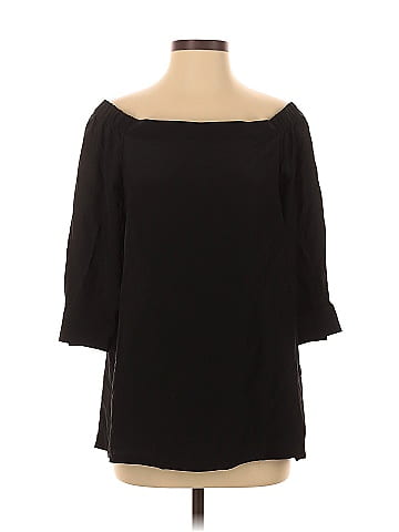 Theory 3/4 Sleeve Silk Top (view 1)