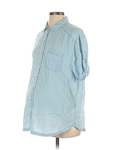 A Pea in the Pod 3/4 Sleeve Button-Down Shirt (view 1)