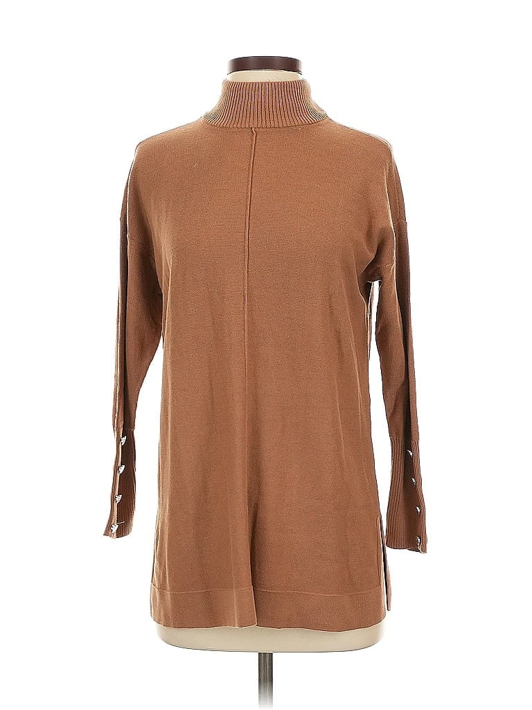 Click to view more detailed imagery on our partner's website Pre-owned Anne Klein Turtleneck Sweater In Brown