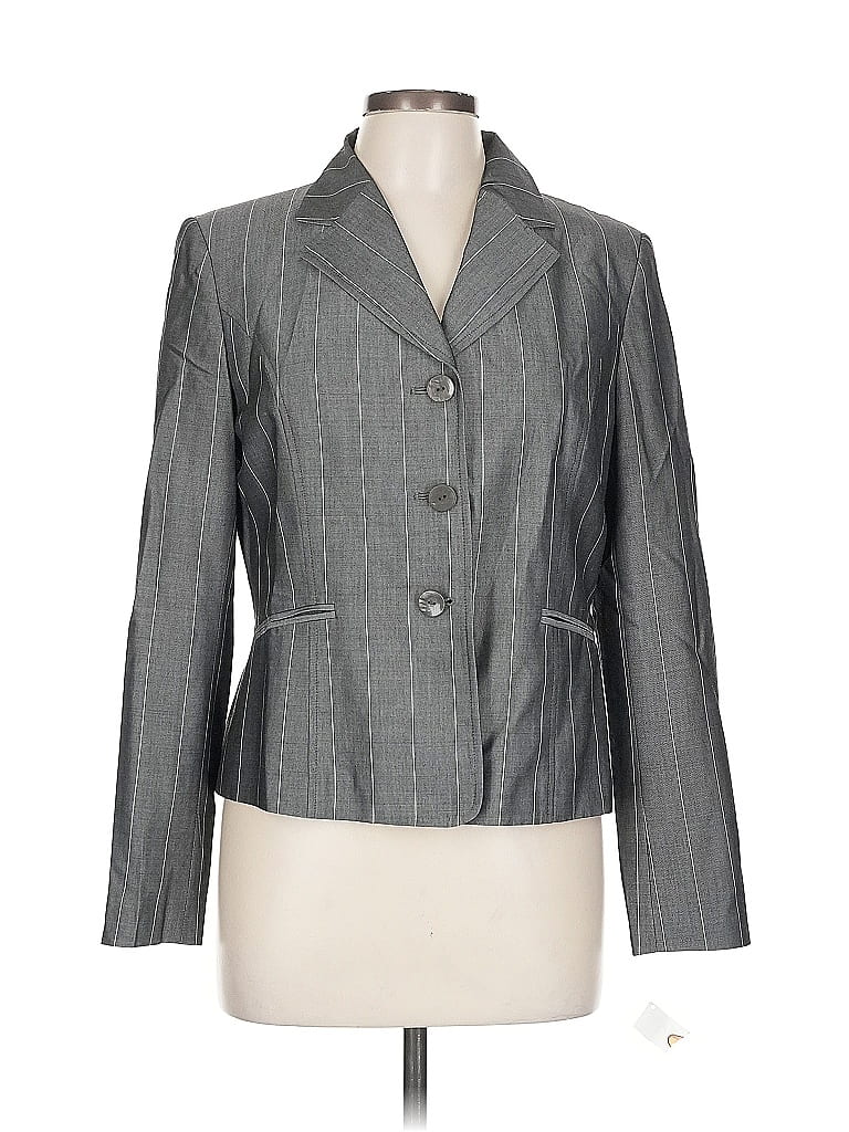 Pre-owned Talbots Blazer Jacket In Gray