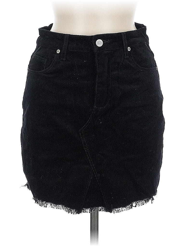 Pre-owned Love Tree Denim Skirt In Black