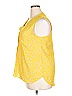 Collective Concepts 100% Polyester Yellow Sleeveless Blouse Size XXL - photo 5