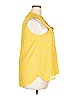 Collective Concepts 100% Polyester Yellow Sleeveless Blouse Size XXL - photo 4