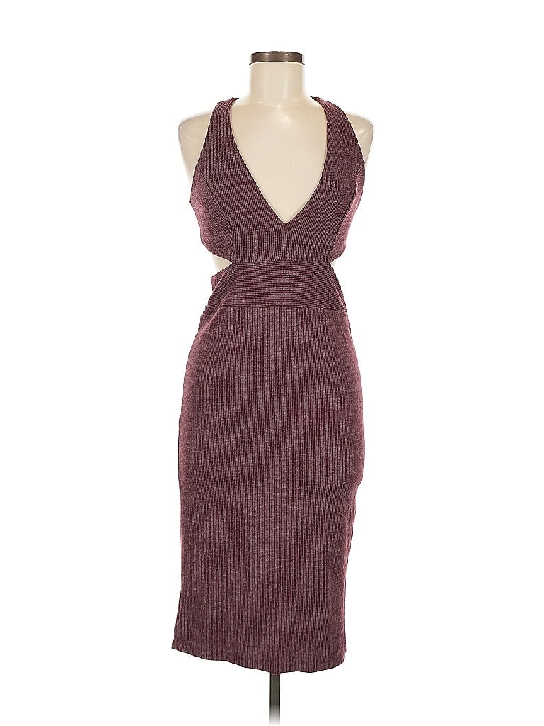 Pre-owned Solemio Cocktail Dress In Burgundy