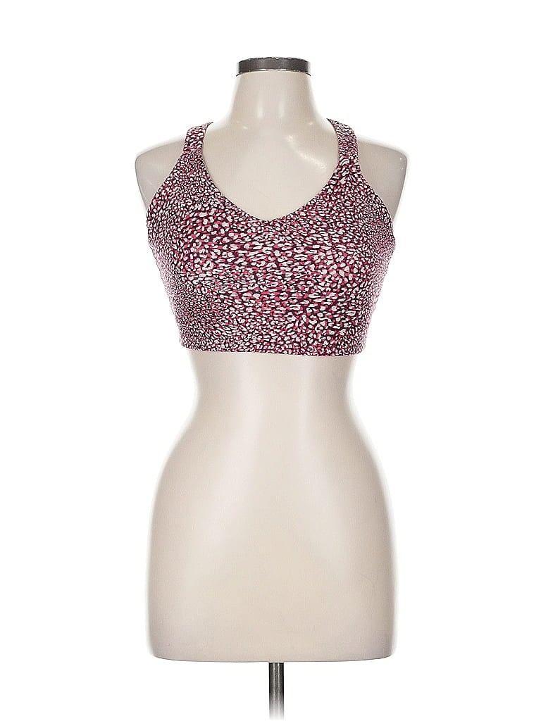 Pre-owned Gap Fit Tank Top Burgundy Halter Neckline Tops
