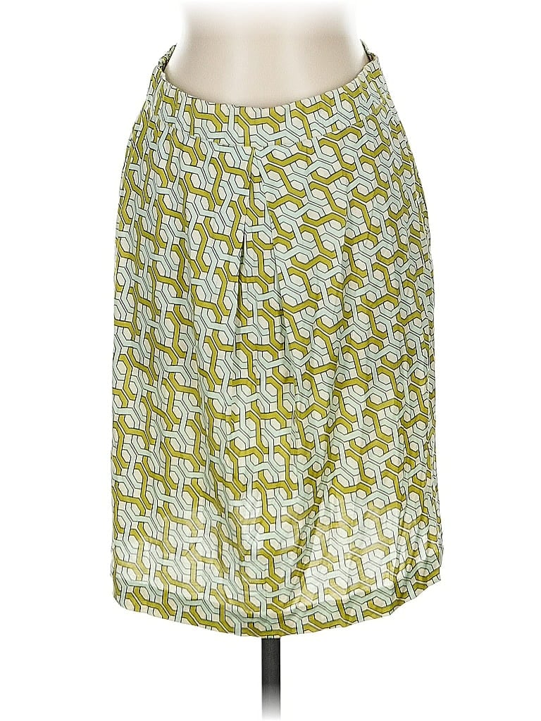 Pre-owned Tommy Bahama Silk Skirt In Yellow