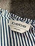 Bebe 100% Rayon Stripes Blue Casual Dress Size S - photo 7
