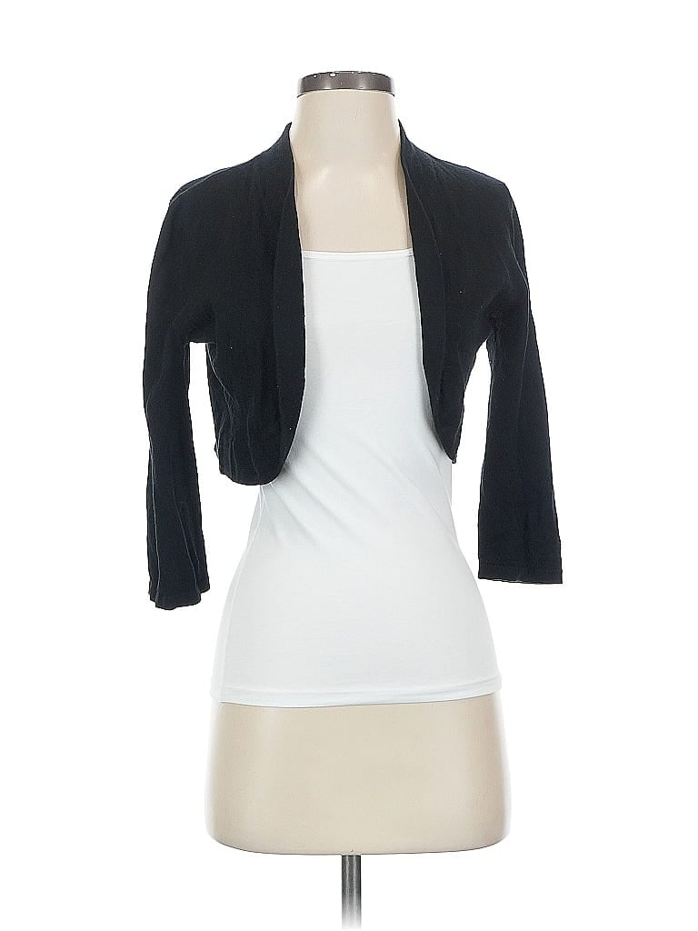 Click to view more detailed imagery on our partner's website Pre-owned Nina Leonard Cardigan Sweater In Black