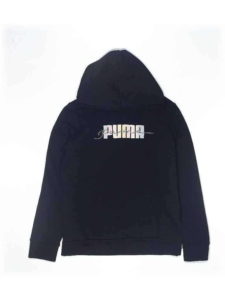Pre-owned Puma Kids' Pullover Hoodie In Black