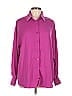 Assorted Brands 100% Polyester Purple Long Sleeve Blouse Size L - photo 1