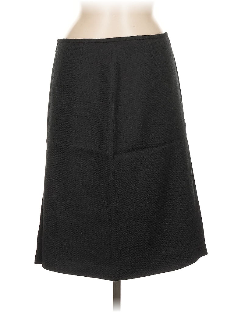 Pre-owned Unbranded Wool Skirt In Black
