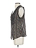 Reformed 100% Polyester Gray Sleeveless Blouse Size S - photo 5