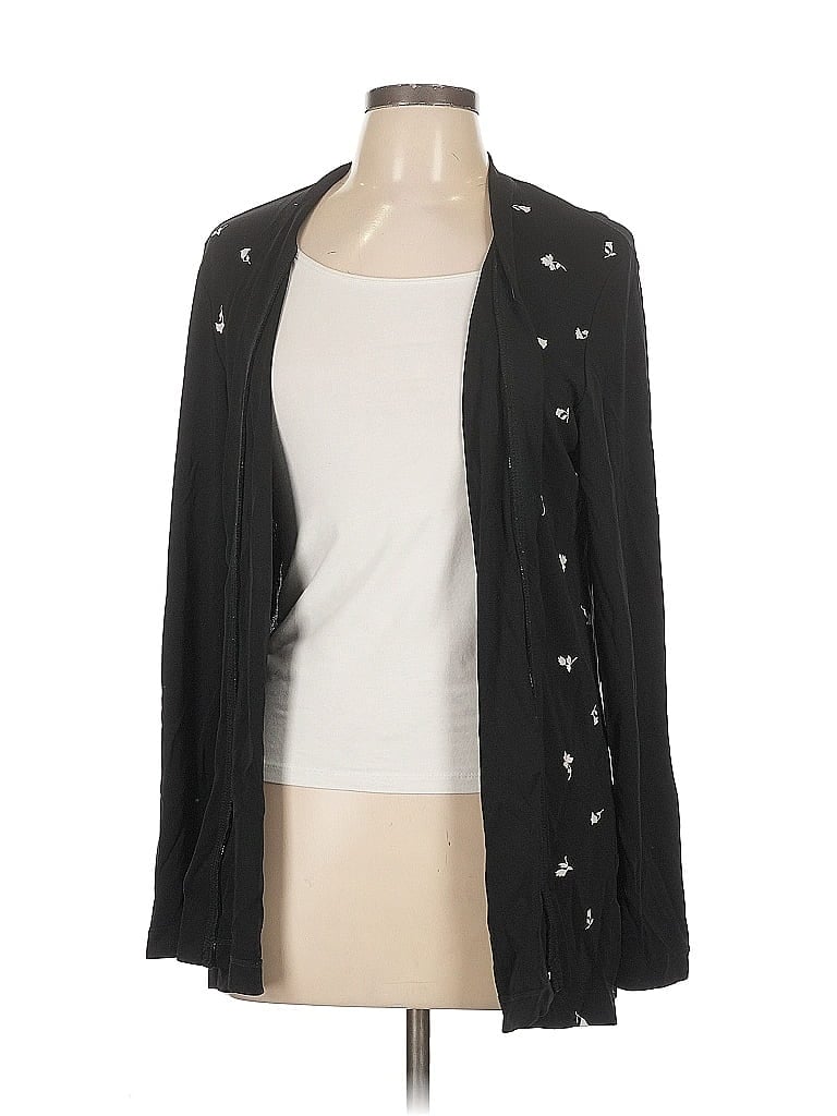 Pre-owned Assorted Brands Cardigan Sweater In Black