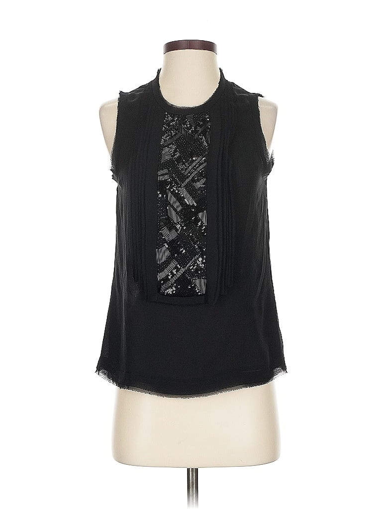 Pre-owned Vince Sleeveless Blouse In Black