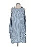 Bebe 100% Rayon Stripes Blue Casual Dress Size S - photo 1