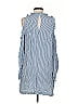 Bebe 100% Rayon Stripes Blue Casual Dress Size S - photo 2