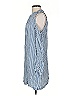 Bebe 100% Rayon Stripes Blue Casual Dress Size S - photo 5