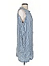 Bebe 100% Rayon Stripes Blue Casual Dress Size S - photo 4