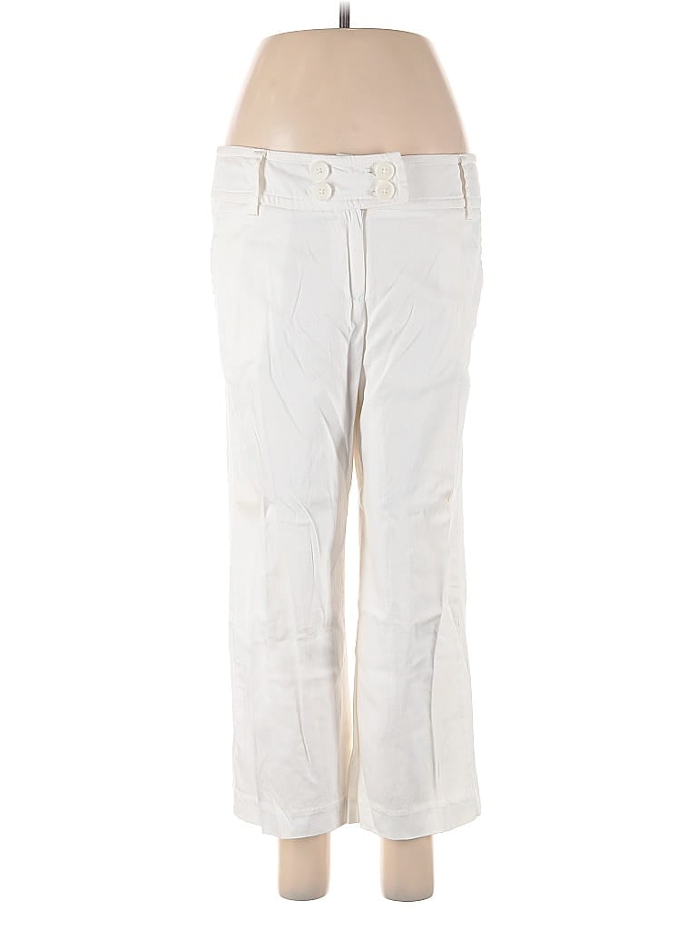 Pre-owned Larry Levine Casual Pants In White