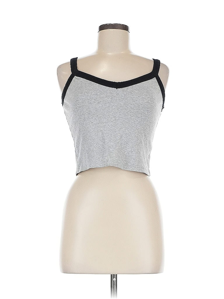 Pre-owned Bp. Tank Top Gray Strapless Neckline Tops