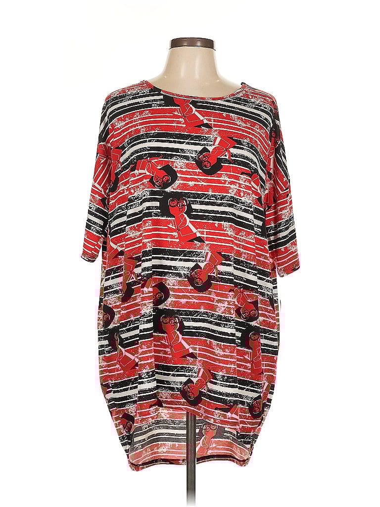 Pre-owned Lularoe Casual Dress In Red