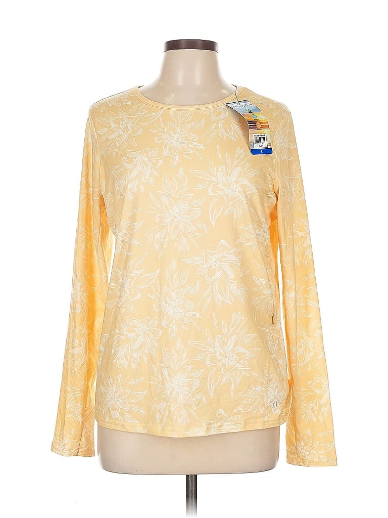 Pre-owned Hang Ten Long Sleeve T-shirt In Yellow