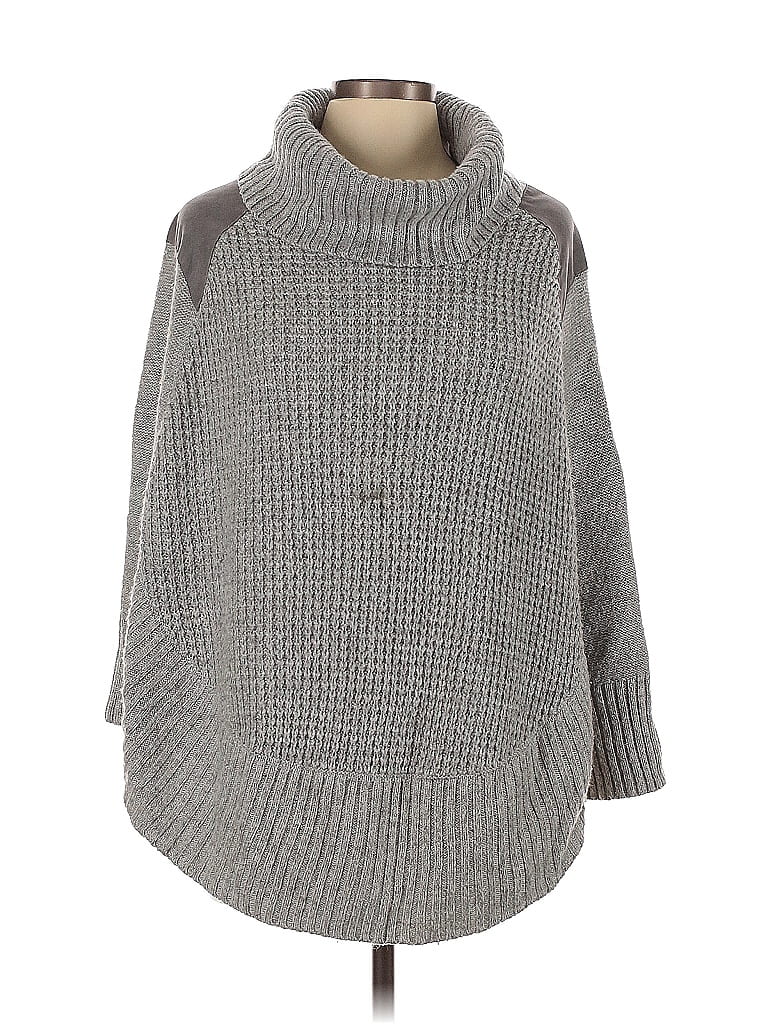 Pre-owned Maison Jules Turtleneck Sweater In Gray