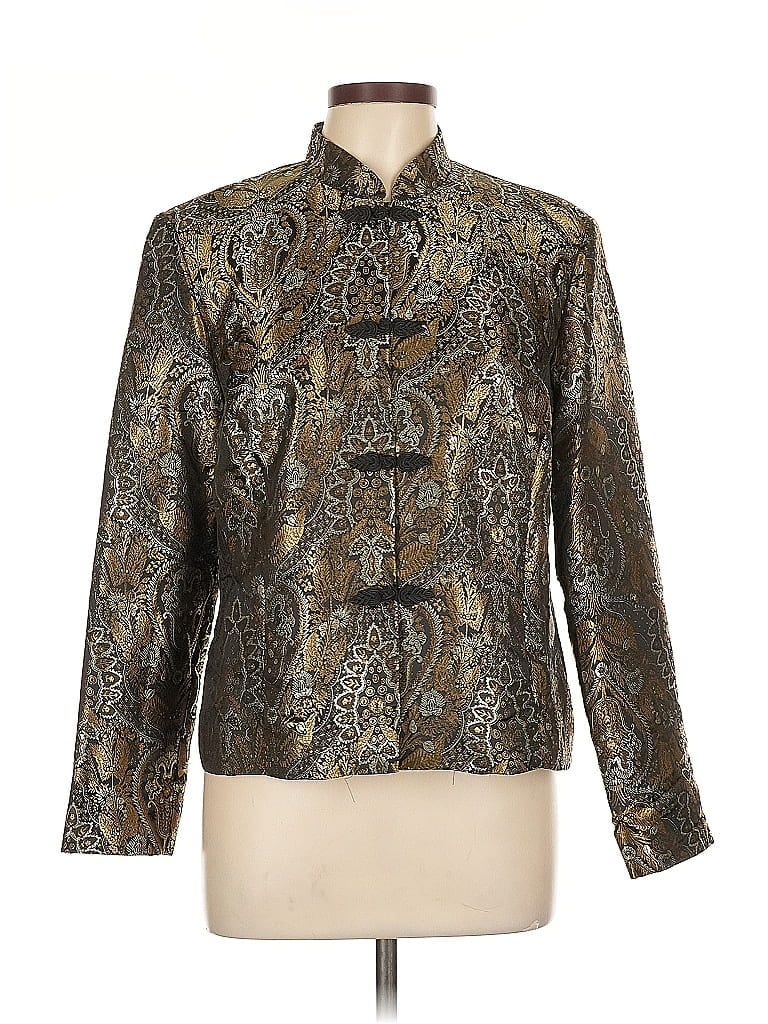 Pre-owned Dressbarn Jacket In Gold