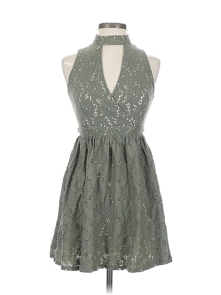 Pre-owned Altar'd State Cocktail Dress In Gray