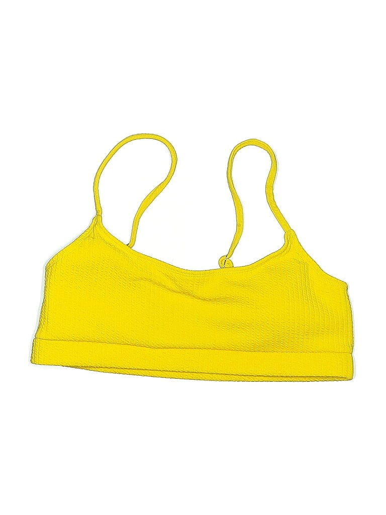 Pre-owned Unbranded Swimsuit Top Yellow Swimwear