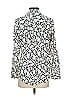 Talbots Print Ivory Long Sleeve Blouse Size S - photo 2