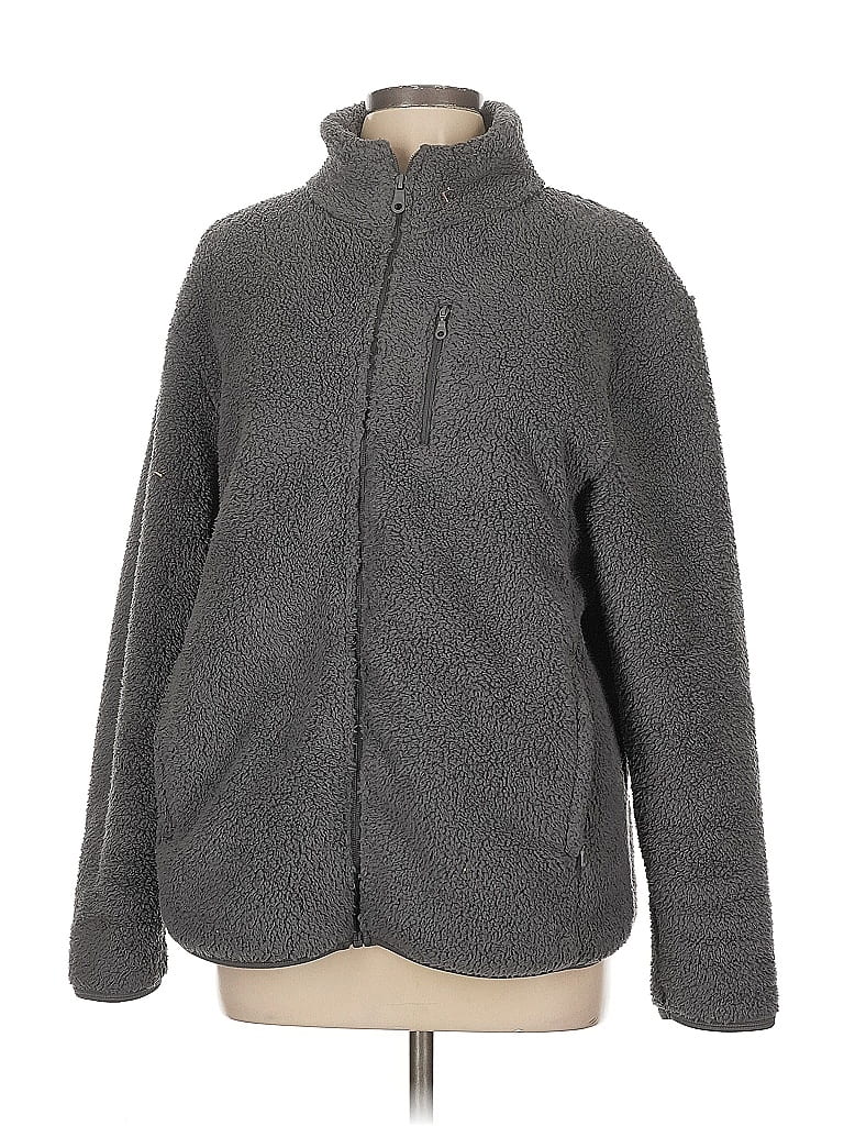 Pre-owned Girlfriend Collective Cardigan Sweater In Gray