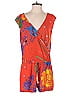 Hale Bob Print Orange Romper Size S - photo 1
