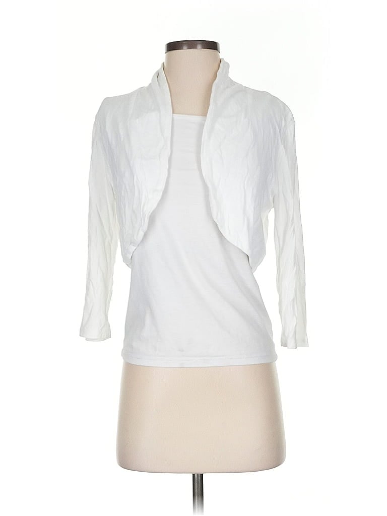 Pre-owned Tango Mango Cardigan Sweater In White