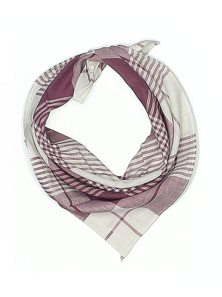 Pre-owned Assorted Brands Scarf In Burgundy