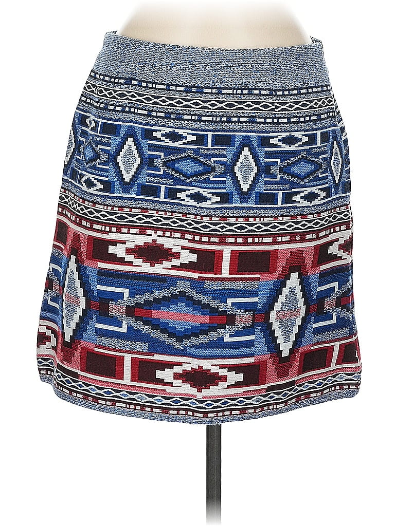 Pre-owned Karen Kane Casual Skirt In Blue