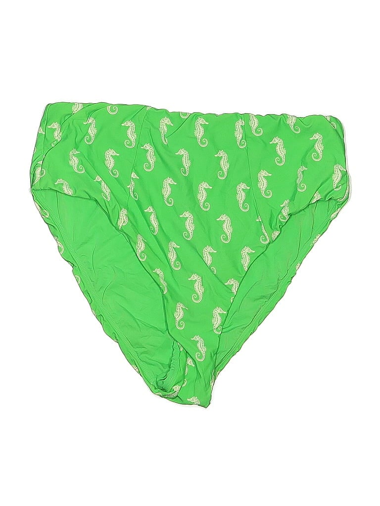 Pre-owned Maeve By Anthropologie Swimsuit Bottoms In Green