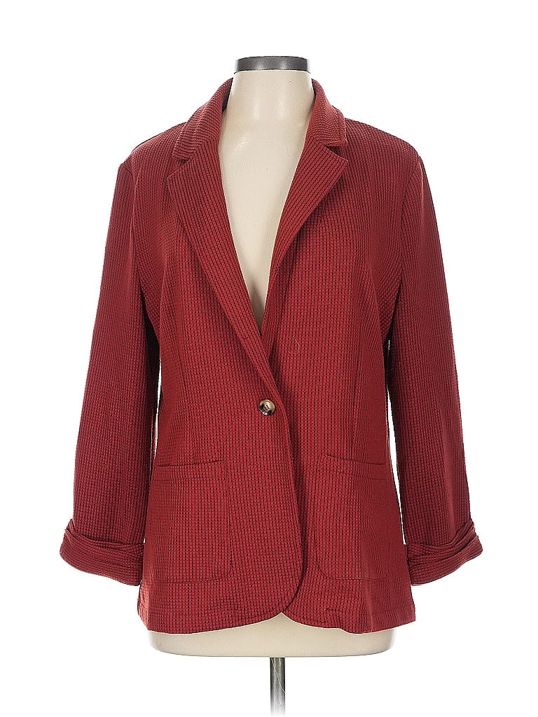 Pre-owned Doe & Rae Cardigan Sweater In Red