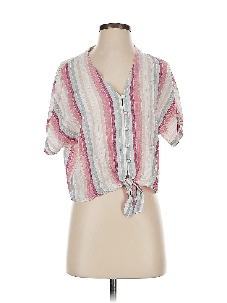 Pre-owned Rails Short Sleeve T-shirt In Pink