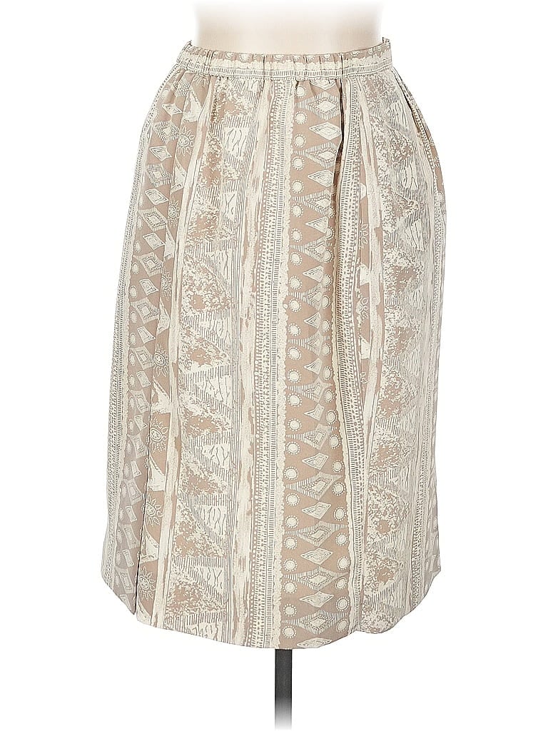Pre-owned Brownstone Studio New York Formal Skirt In White