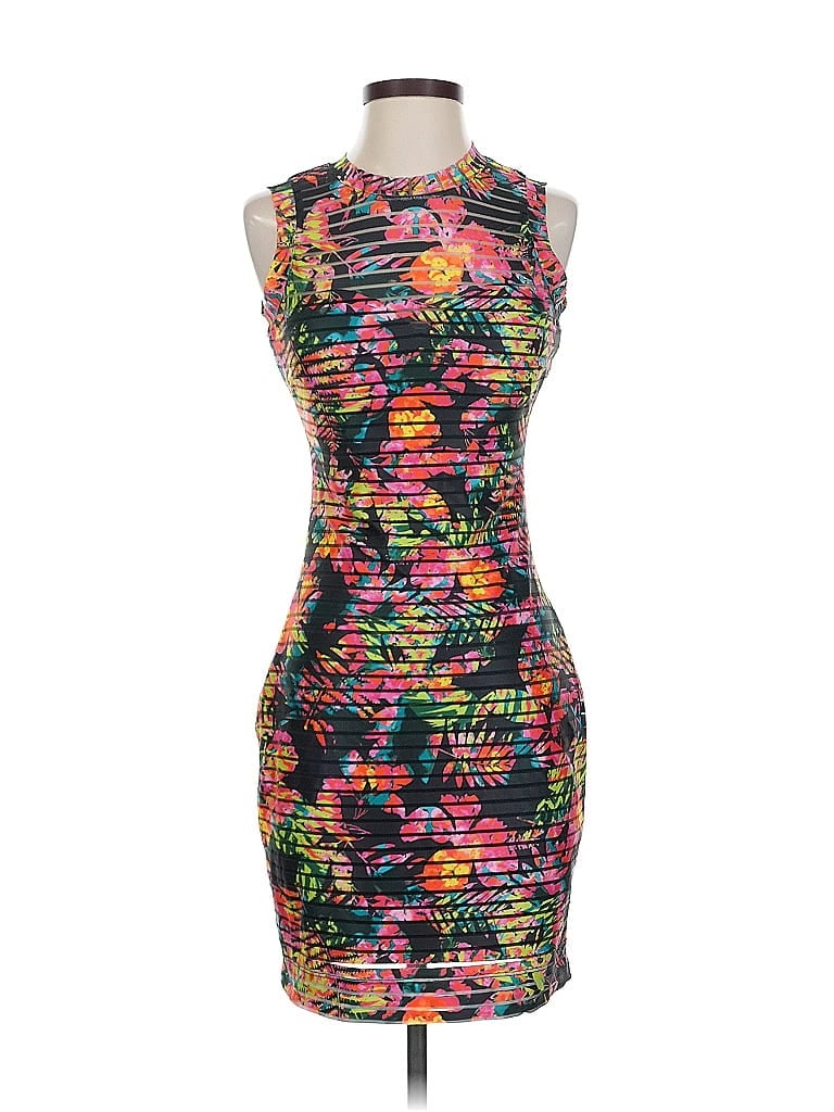 Pre-owned Guess Cocktail Dress In Black